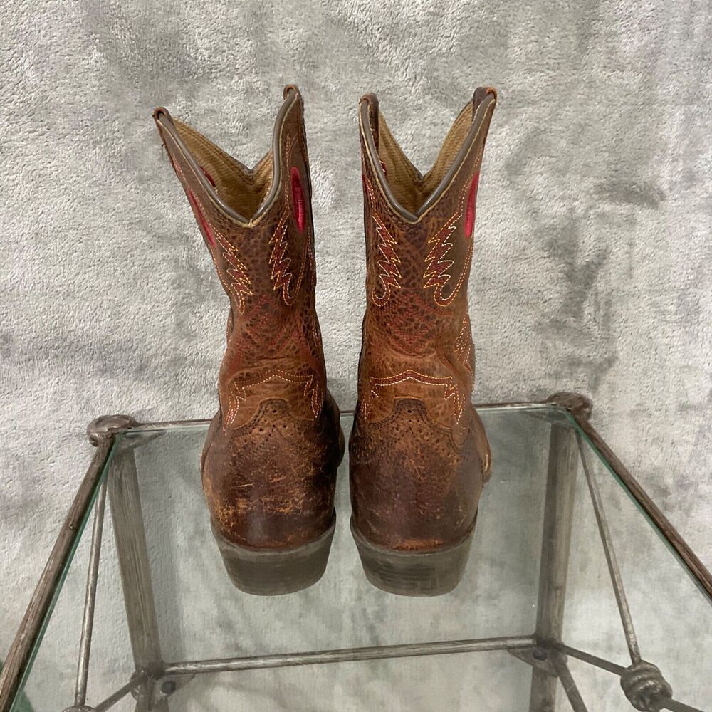 ARIAT BOOTS KIDS size 13.5 STYLE 10014101 SQUARE TOE pull on - Picture 13 of 15